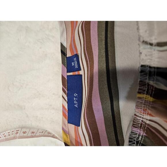 APT. 9 Striped V-Neck Tank Top #121 - Picture 4 of 4